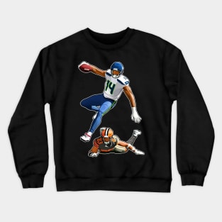 DK Metcalf leap Over Randall Crewneck Sweatshirt